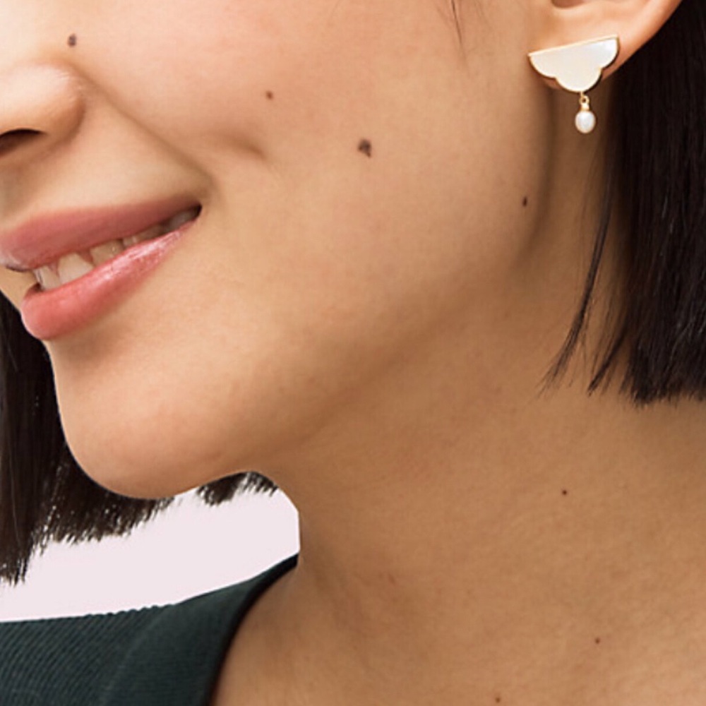 KATE SPADE • Into The Sky Cloud Drop Earrings - Picture 2 of 4